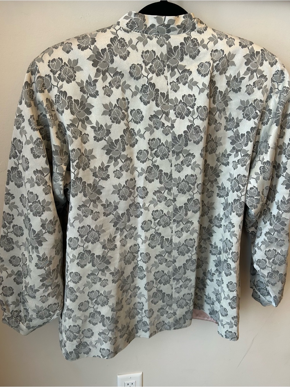 Vintage-Inspired Floral Brocade Jacket Cottagecore Quiet Luxury Statement Piece - Picture 9 of 16